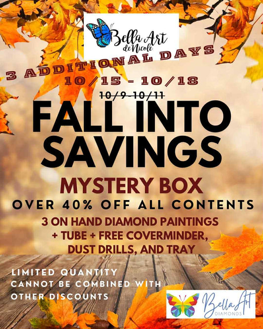 Fall into Savings Mystery Box - Diamond Paintings + Tube + FREE Items