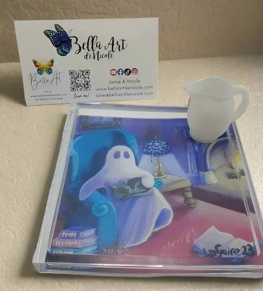 Handcrafted Licensed Lauren LaGuire Artwork Resin Coverminders, Trays, and more!