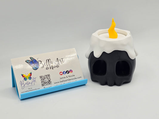 Skull Candle Trinket Holder w/removable lid
