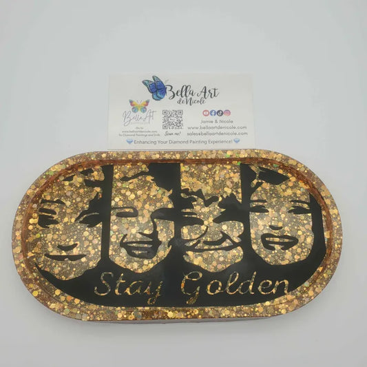 Stay Golden Resin Trays