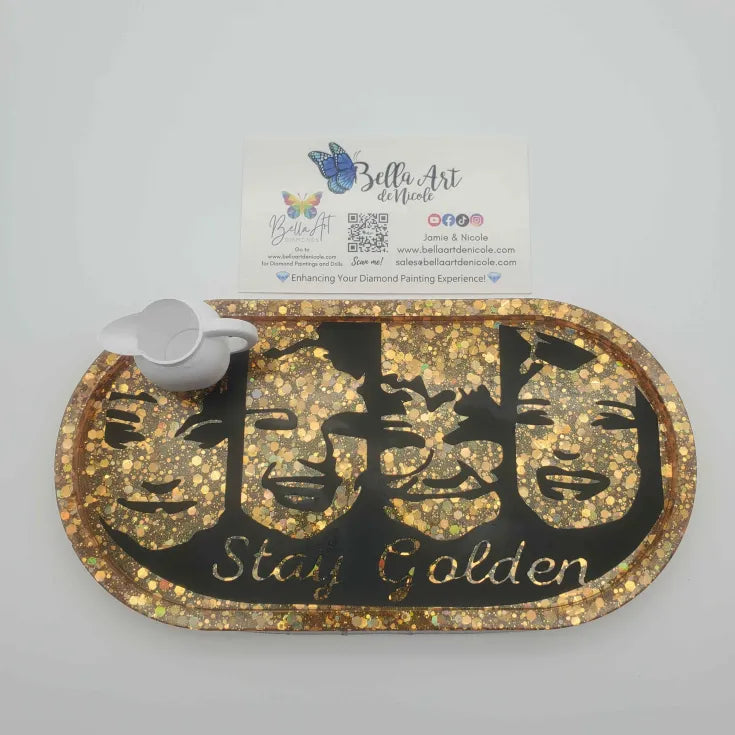 Stay Golden Resin Trays