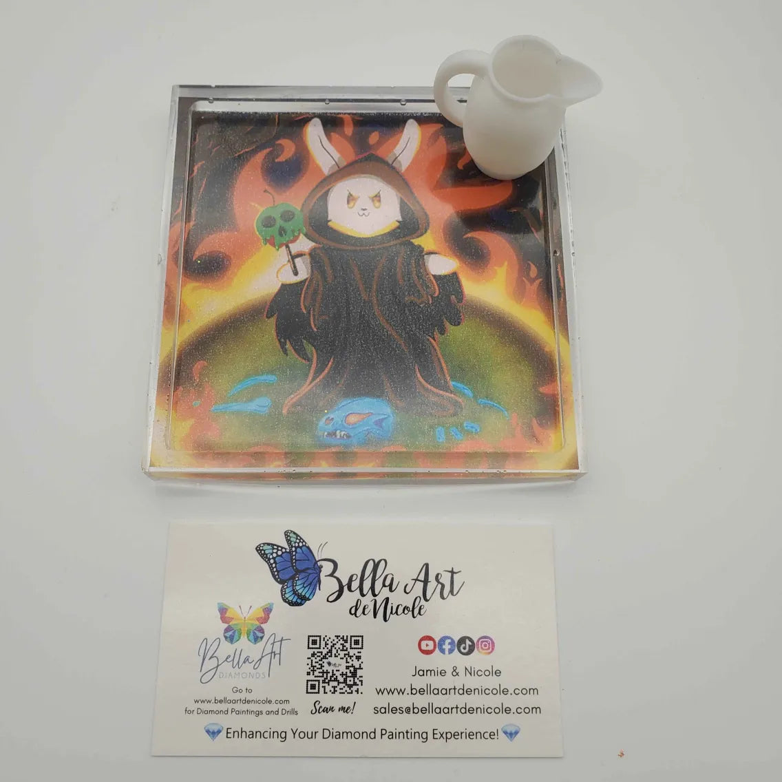 Handcrafted Nox River Art Resin Coverminders, Trays & Trinket Boxes with Magnets