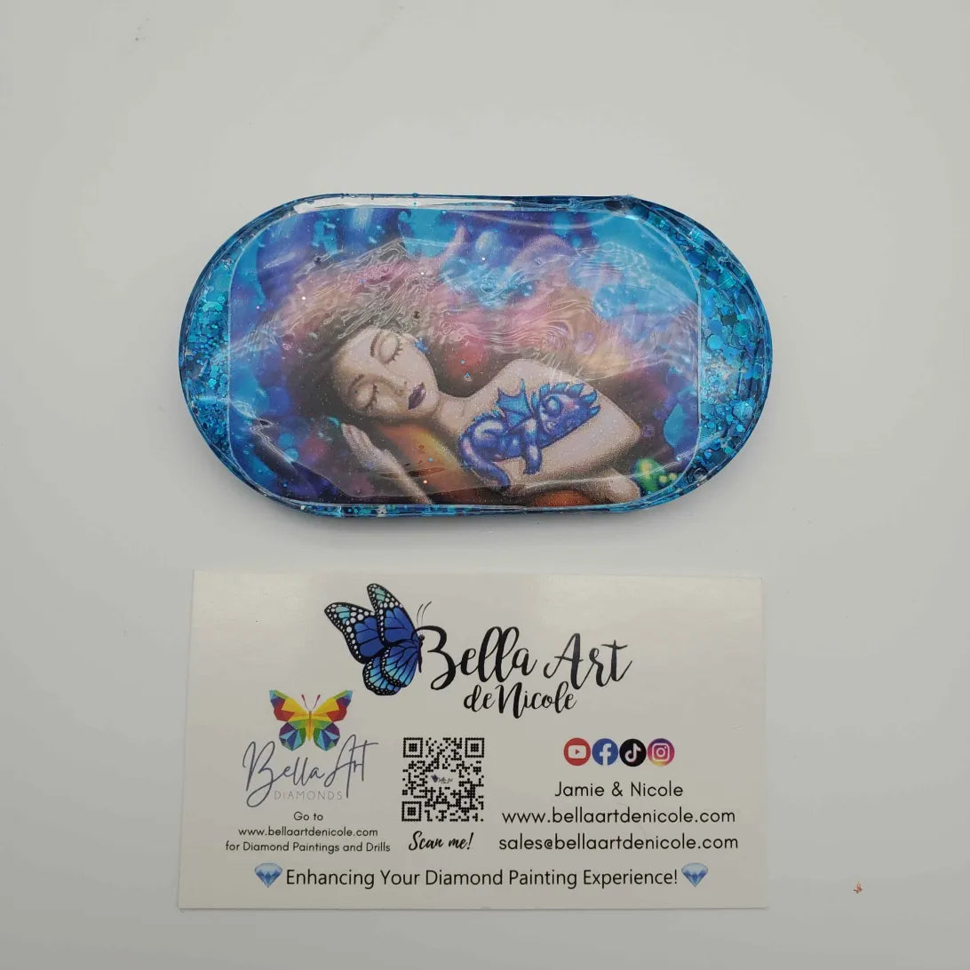 Handcrafted Emma Casey Art Resin Coverminders, Trays & Trinket Boxes