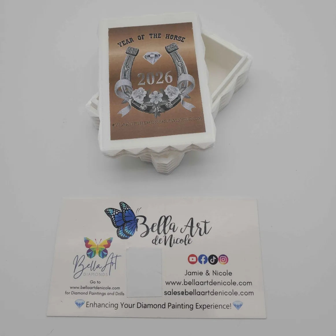 Year of the Horse 3D Printed & Resin Hybrid Diamond Painting Drill Trays