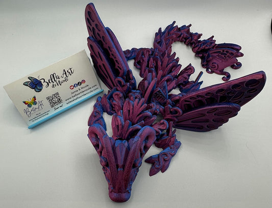 Articulated Dragon Tray Guardians - Baby Butterfly Dragon with Wings