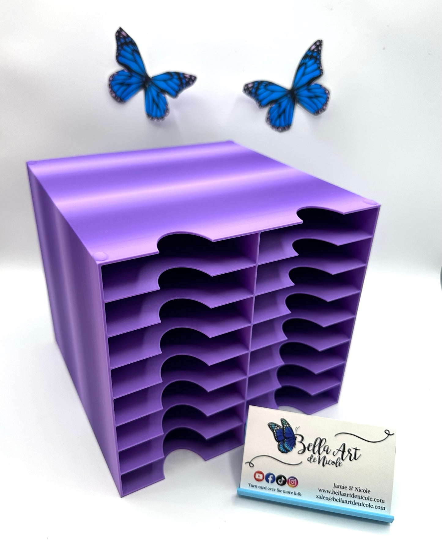 16 Slot Multitower for Bella Art de Nicole 3 Divider & Thingiverse Diamond Painting Trays