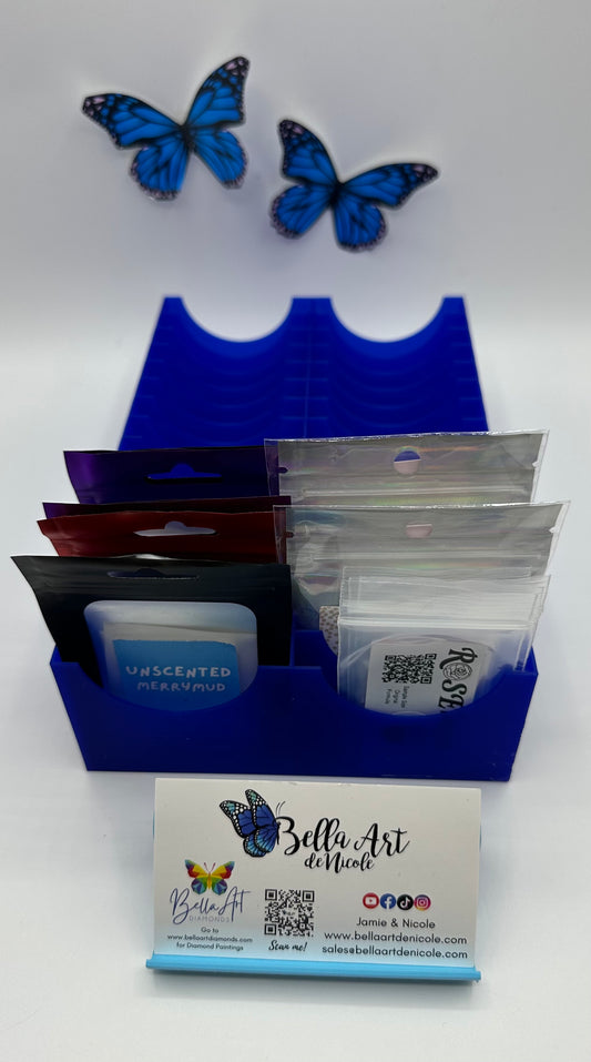 32 Slot Holder for Bags of Drills, Mud, Wax, etc.