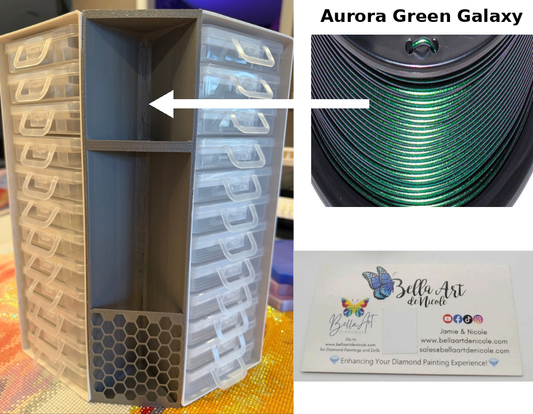 Aurora Green Galaxy corner shelf color option