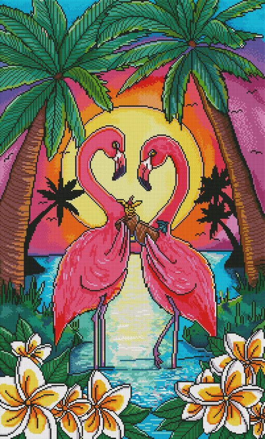 2 of Cups - Flamingo Sunset