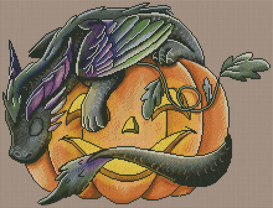Sleepy Pumpkin Dragon