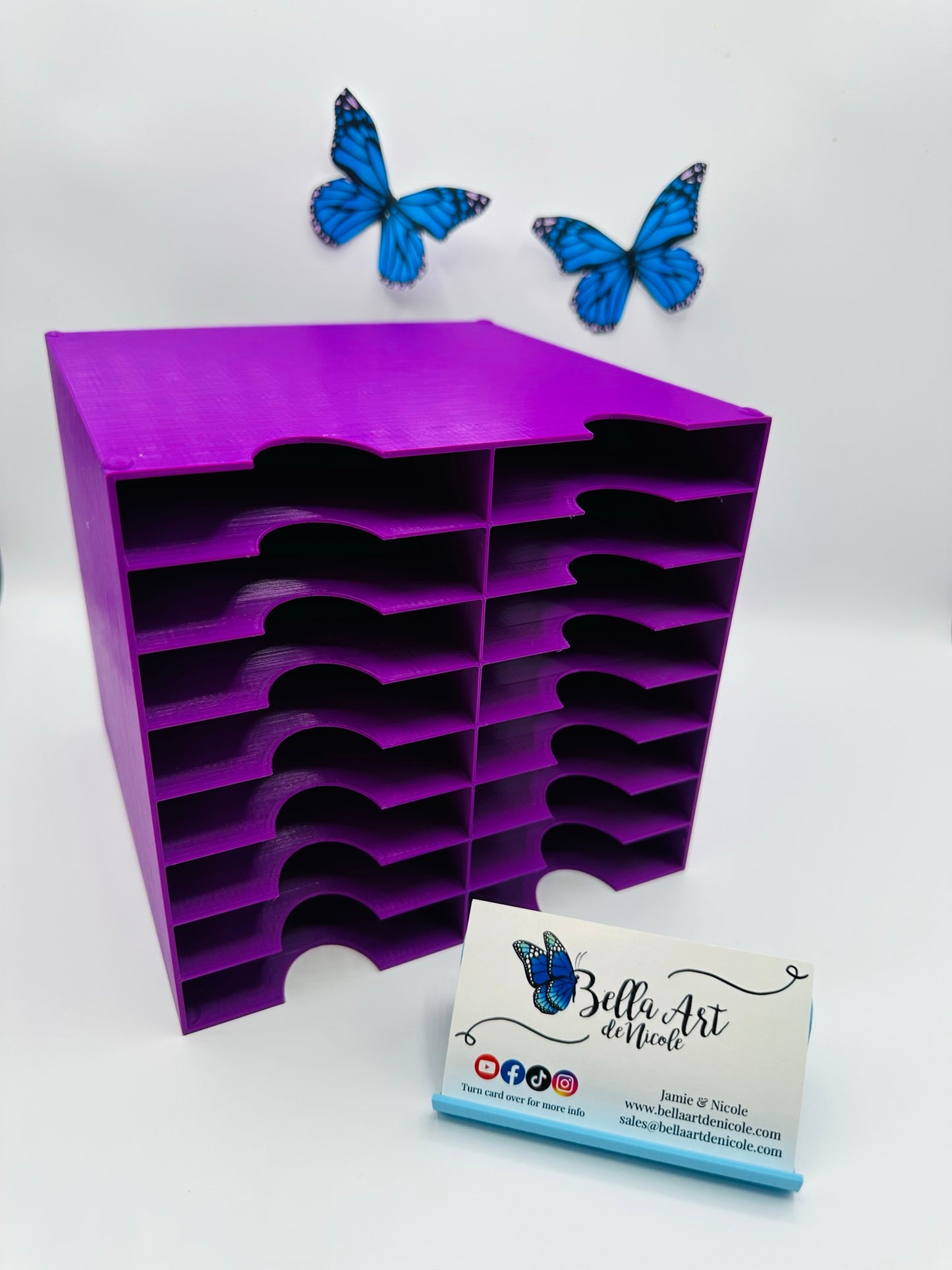 16 Slot Multitower for Bella Art de Nicole 3 Divider & Thingiverse Diamond Painting Trays