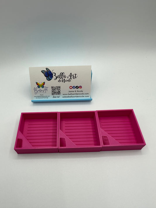 3 Mini Tray Inserts for Wonder Tray for Diamond Painting with removable Lid