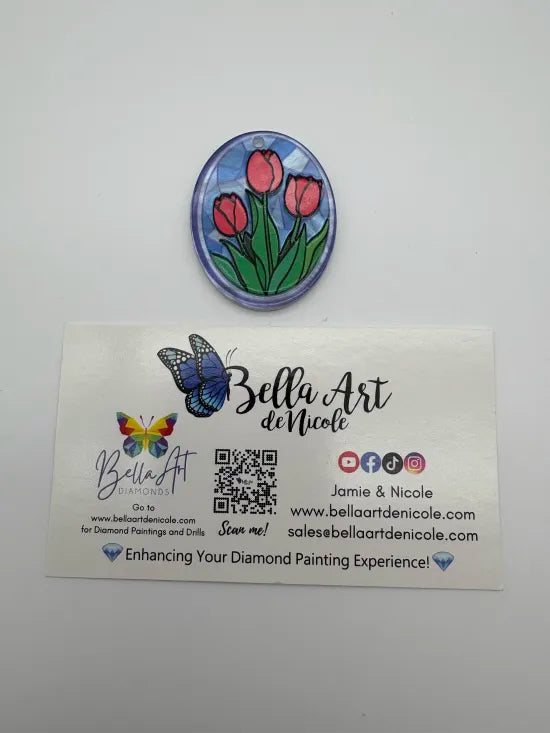 Cute Flower Stain Glass Coverminders
