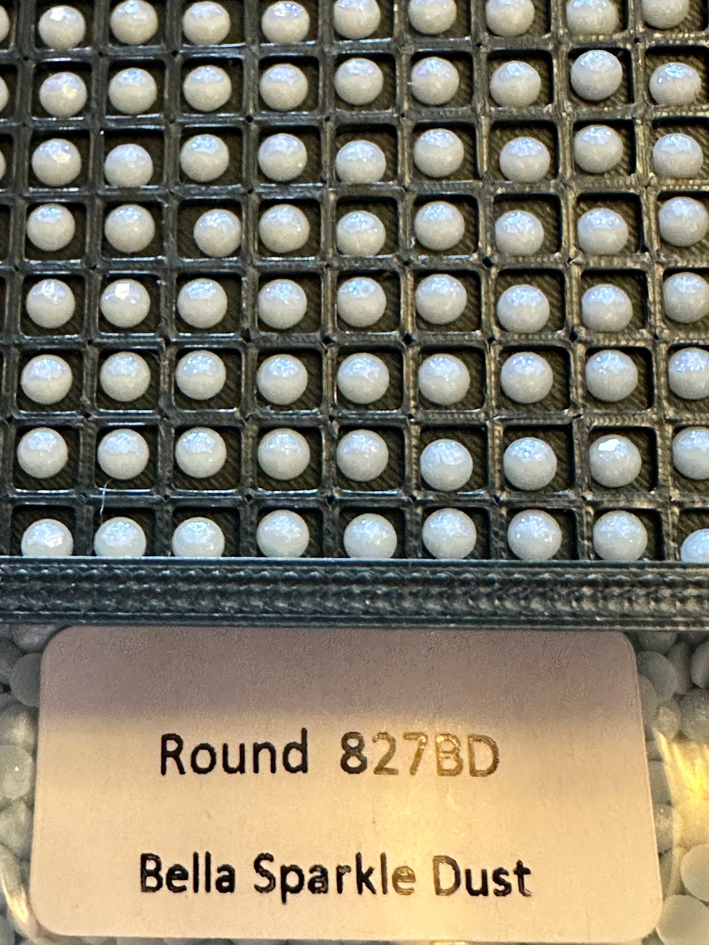 Round Bella Sparkle Dust Diamond Painting Drills in 10 gram bags