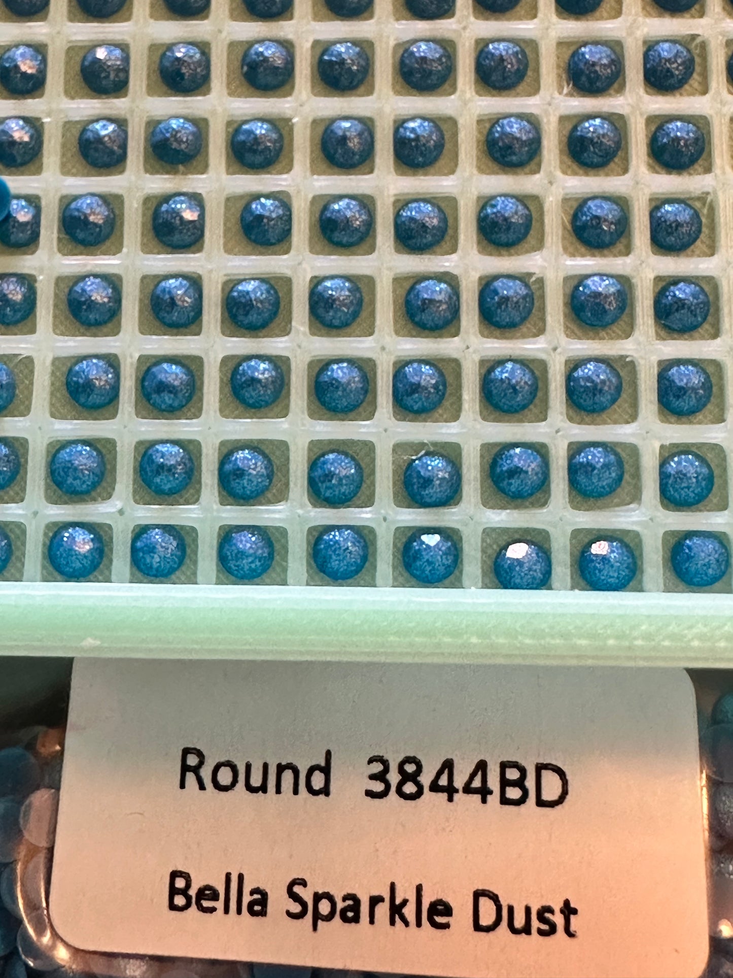 Round Bella Sparkle Dust Diamond Painting Drills in 10 gram bags