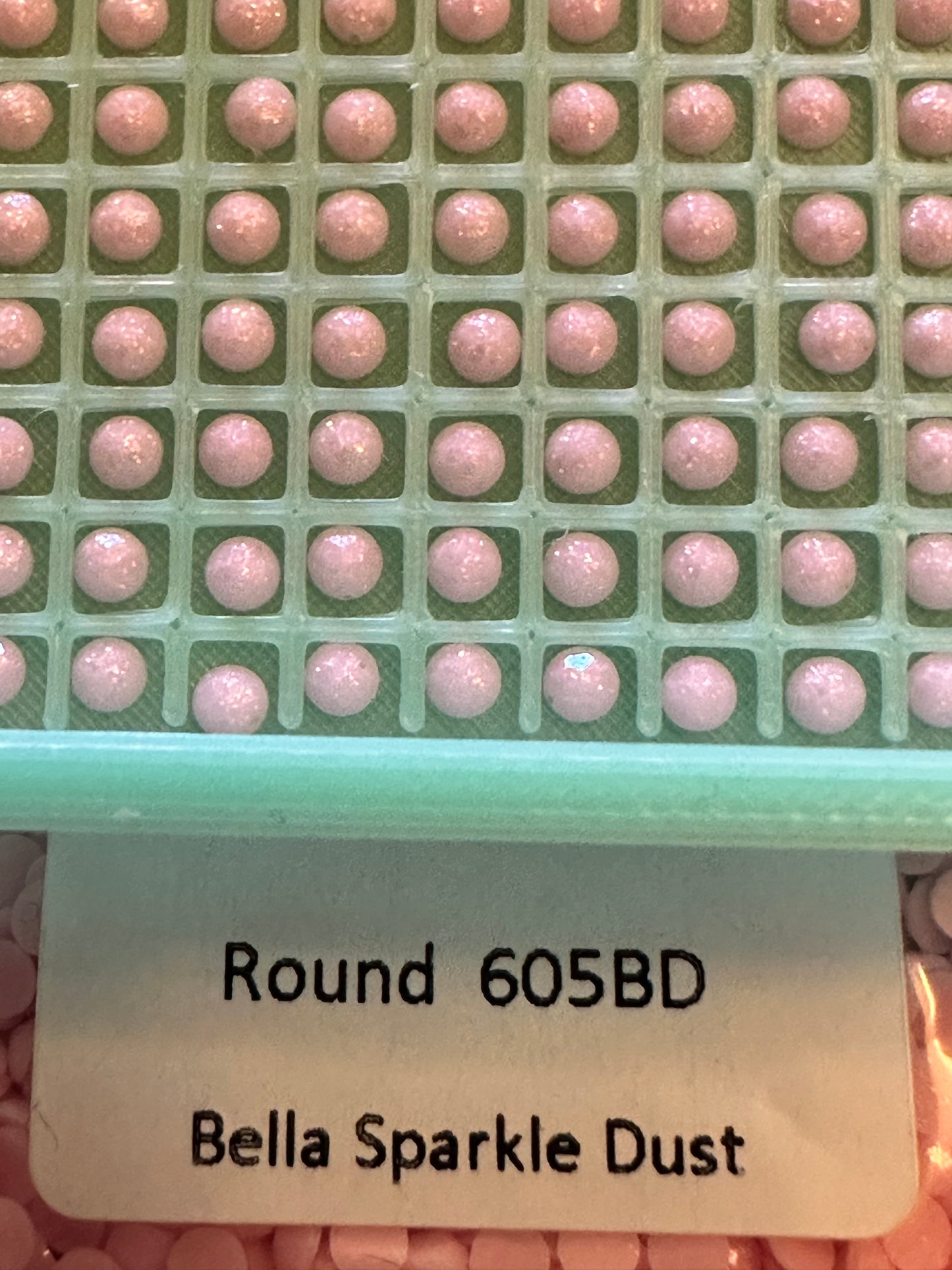 Round Bella Sparkle Dust Diamond Painting Drills in 10 gram bags