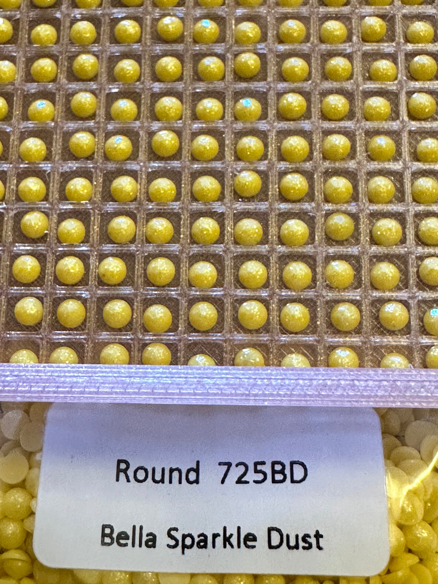 Round Bella Sparkle Dust Diamond Painting Drills in 10 gram bags
