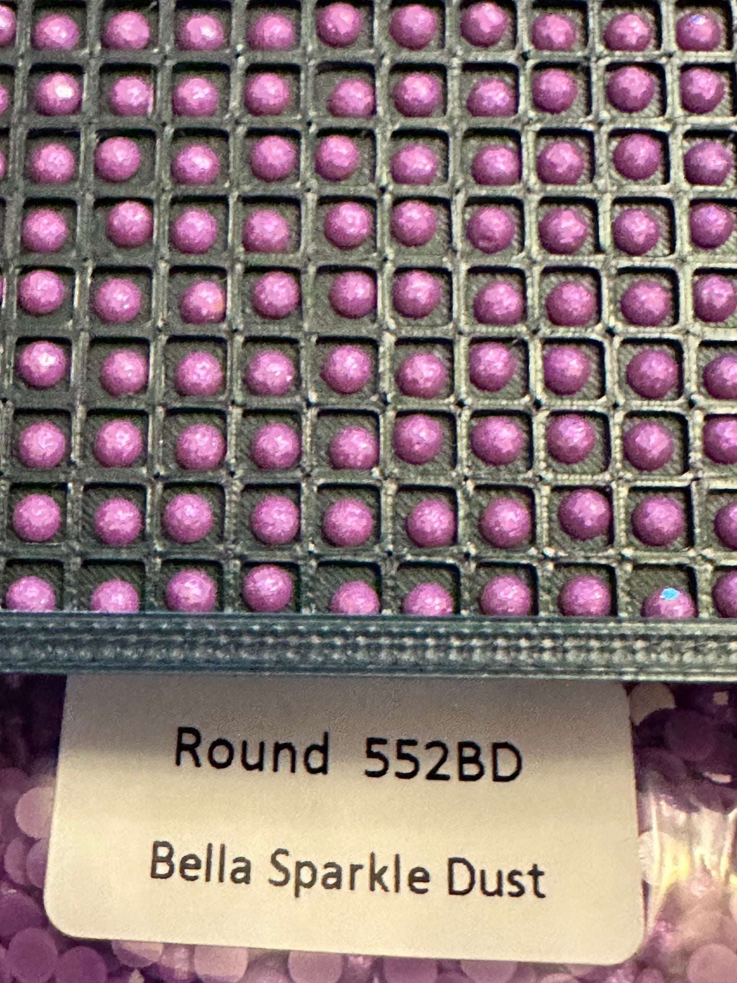 Round Bella Sparkle Dust Diamond Painting Drills in 10 gram bags