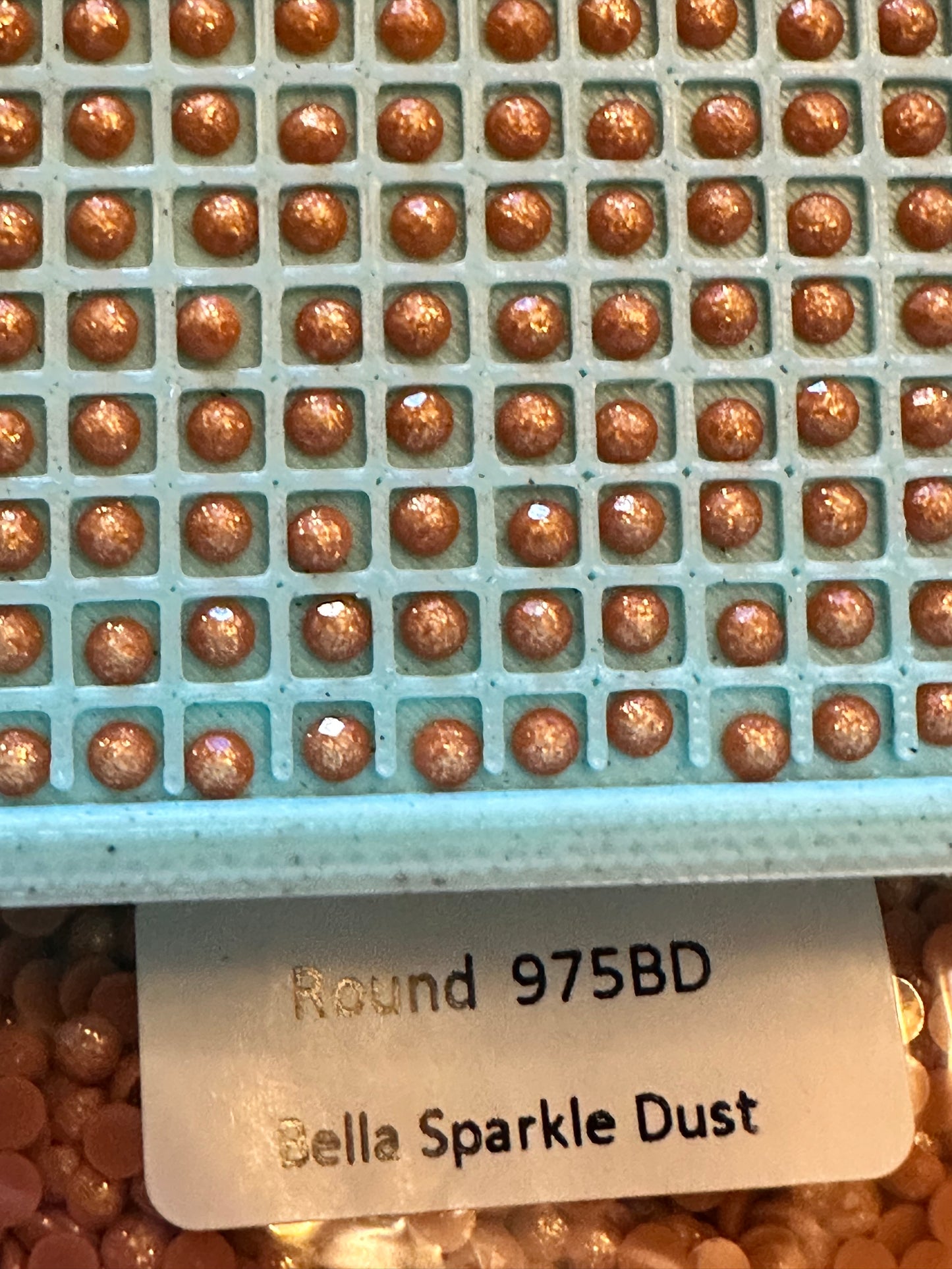 Round Bella Sparkle Dust Diamond Painting Drills in 10 gram bags