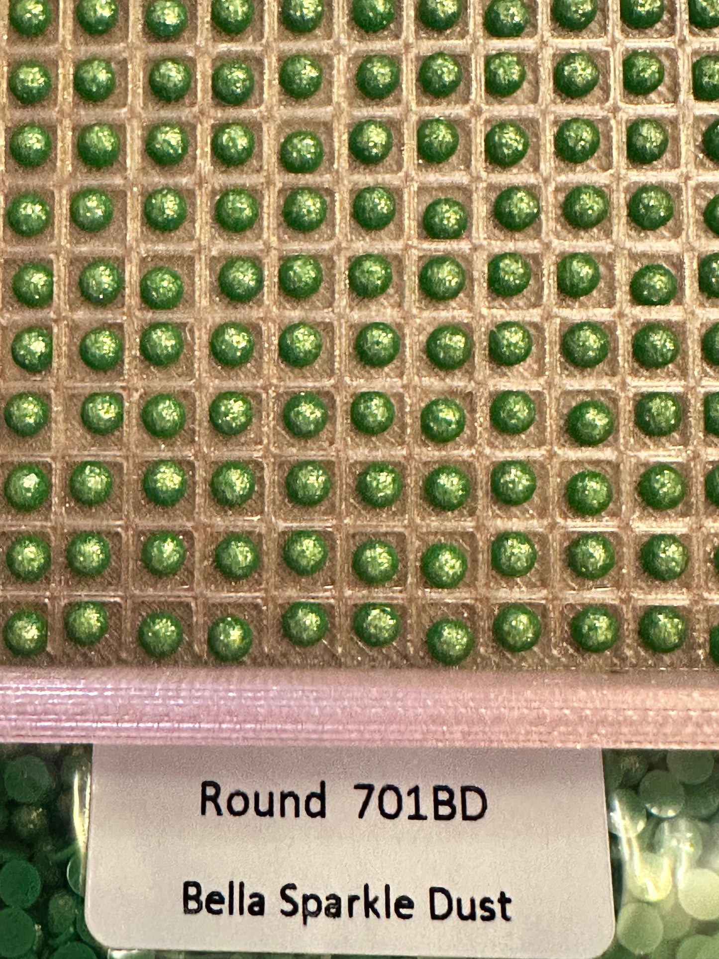 Round Bella Sparkle Dust Diamond Painting Drills in 10 gram bags