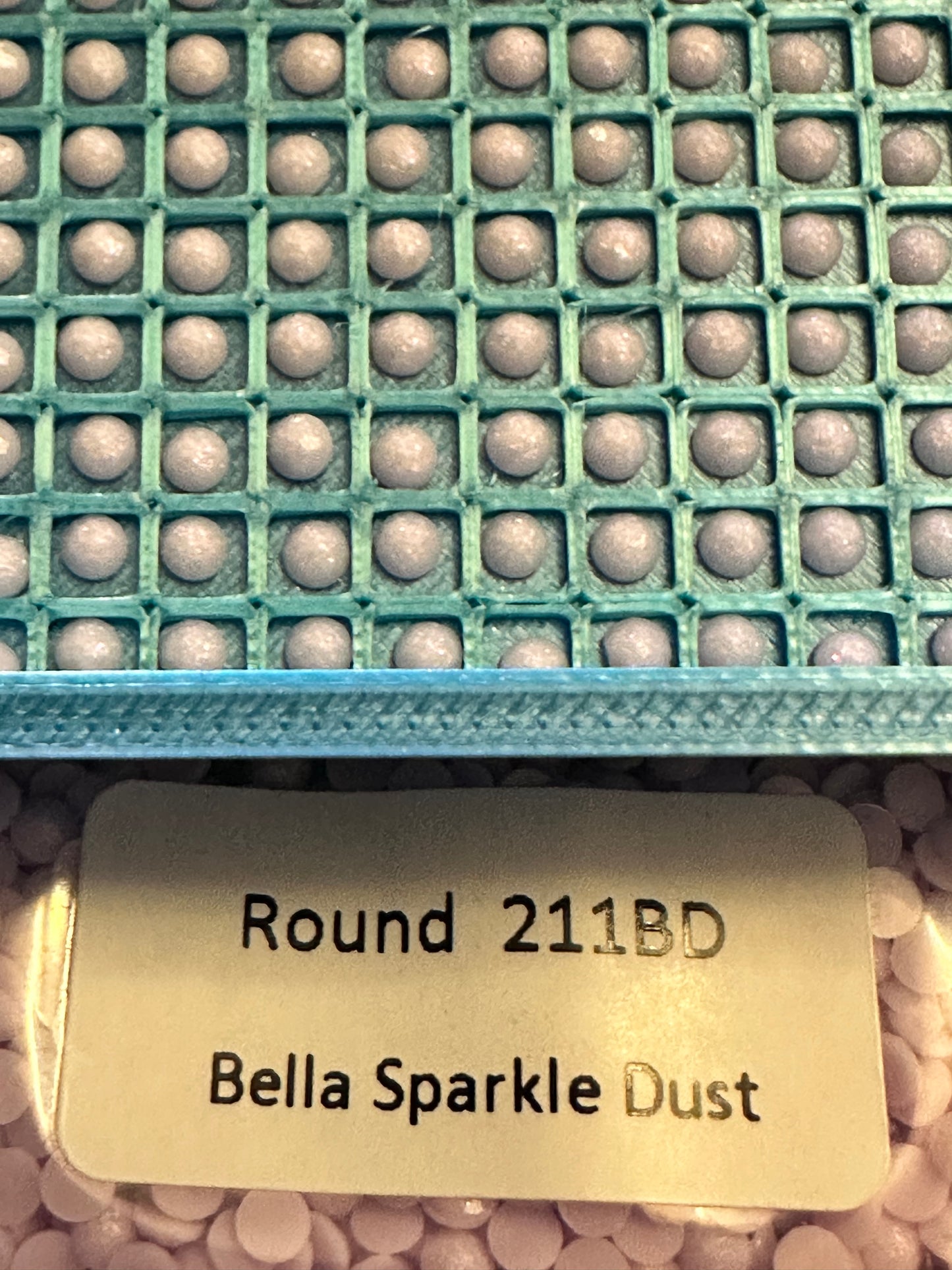 Round Bella Sparkle Dust Diamond Painting Drills in 10 gram bags