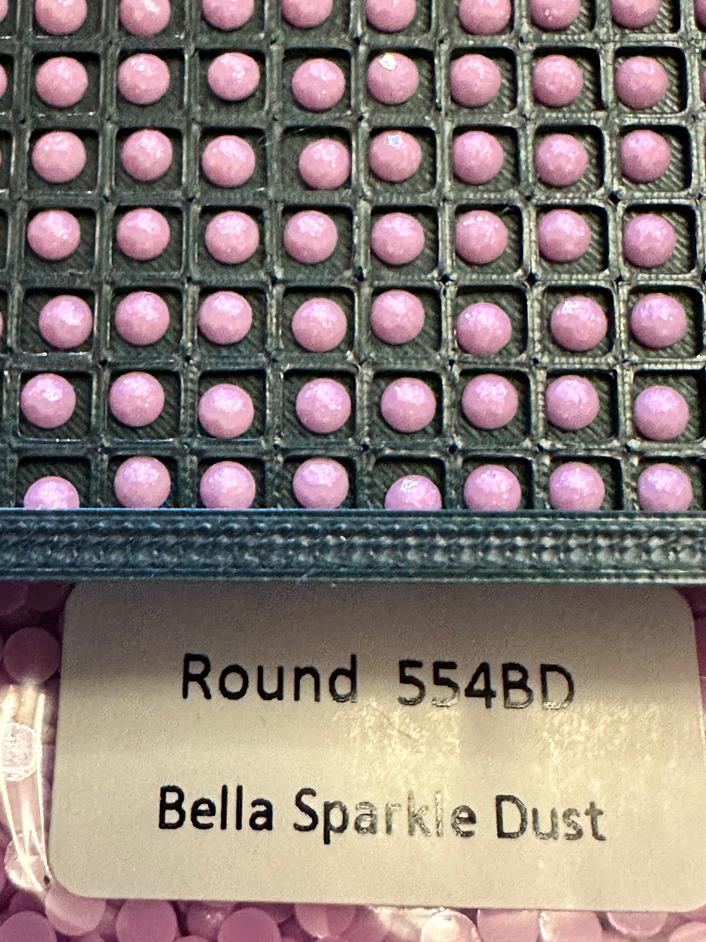 Round Bella Sparkle Dust Diamond Painting Drills in 10 gram bags