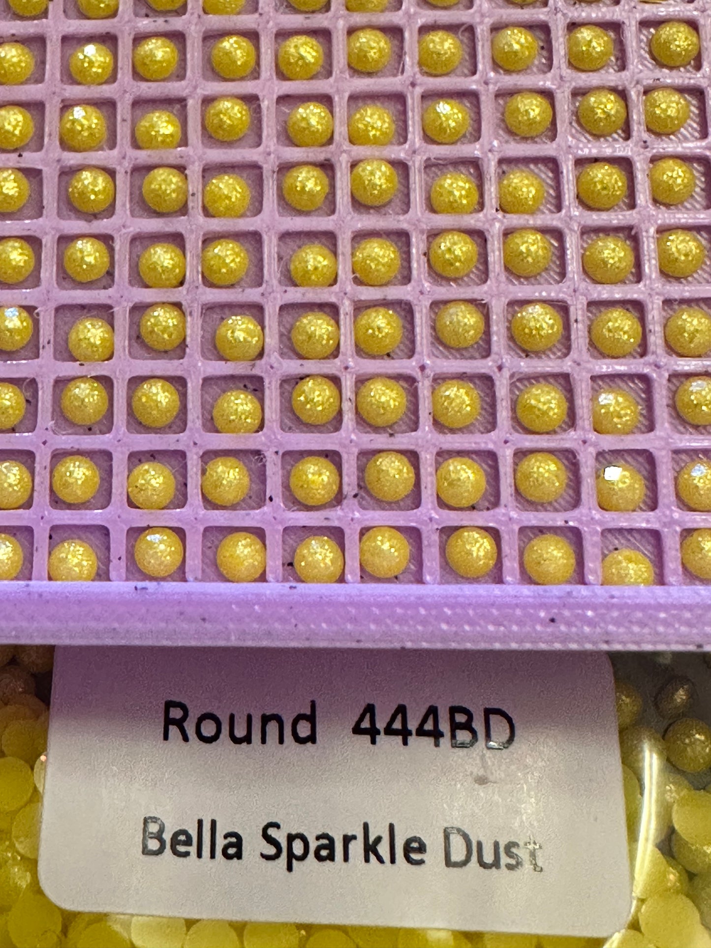 Round Bella Sparkle Dust Diamond Painting Drills in 10 gram bags