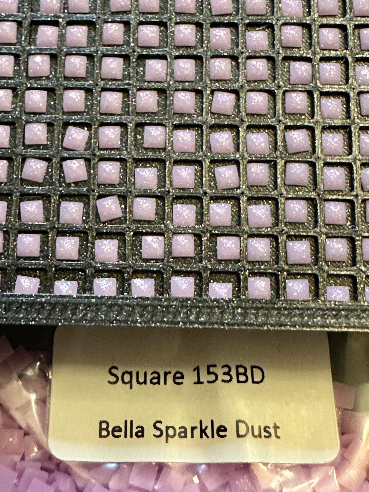 Square Bella Sparkle Dust Diamond Painting Drills in 10 gram bags