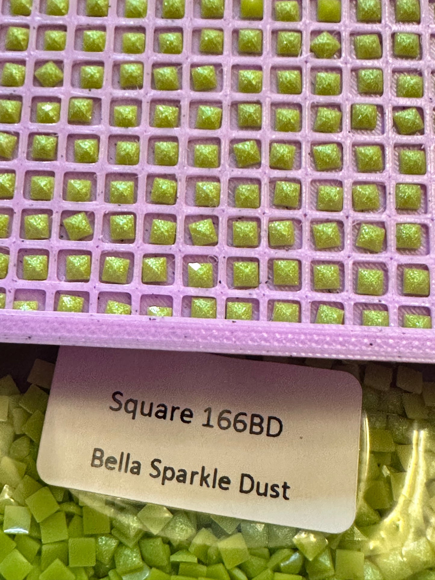 Square Bella Sparkle Dust Diamond Painting Drills in 10 gram bags