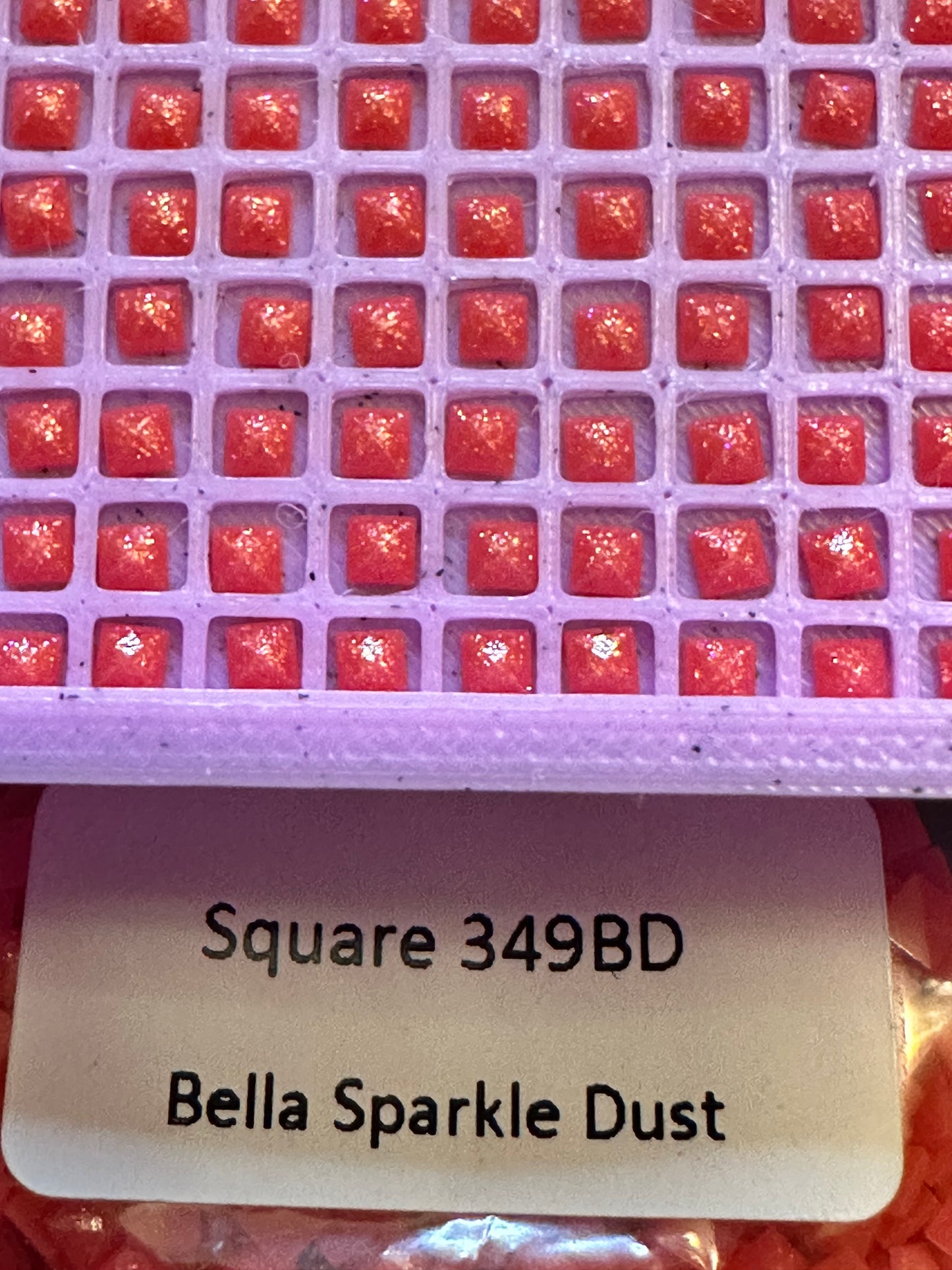 Square Bella Sparkle Dust Diamond Painting Drills in 10 gram bags