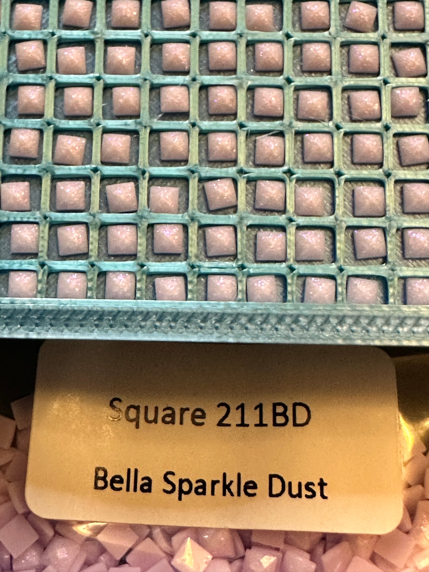 Square Bella Sparkle Dust Diamond Painting Drills in 10 gram bags