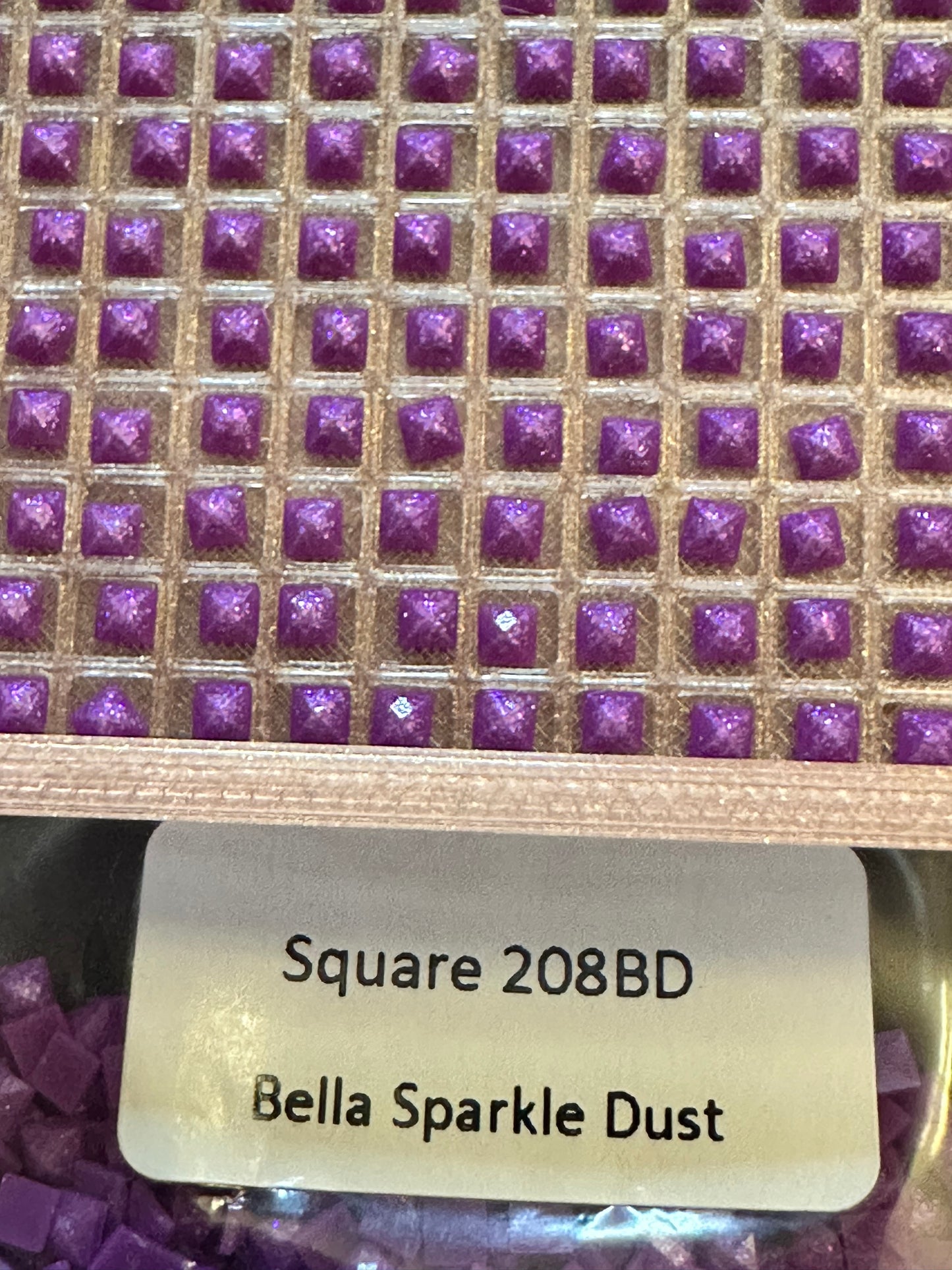 Square Bella Sparkle Dust Diamond Painting Drills in 10 gram bags