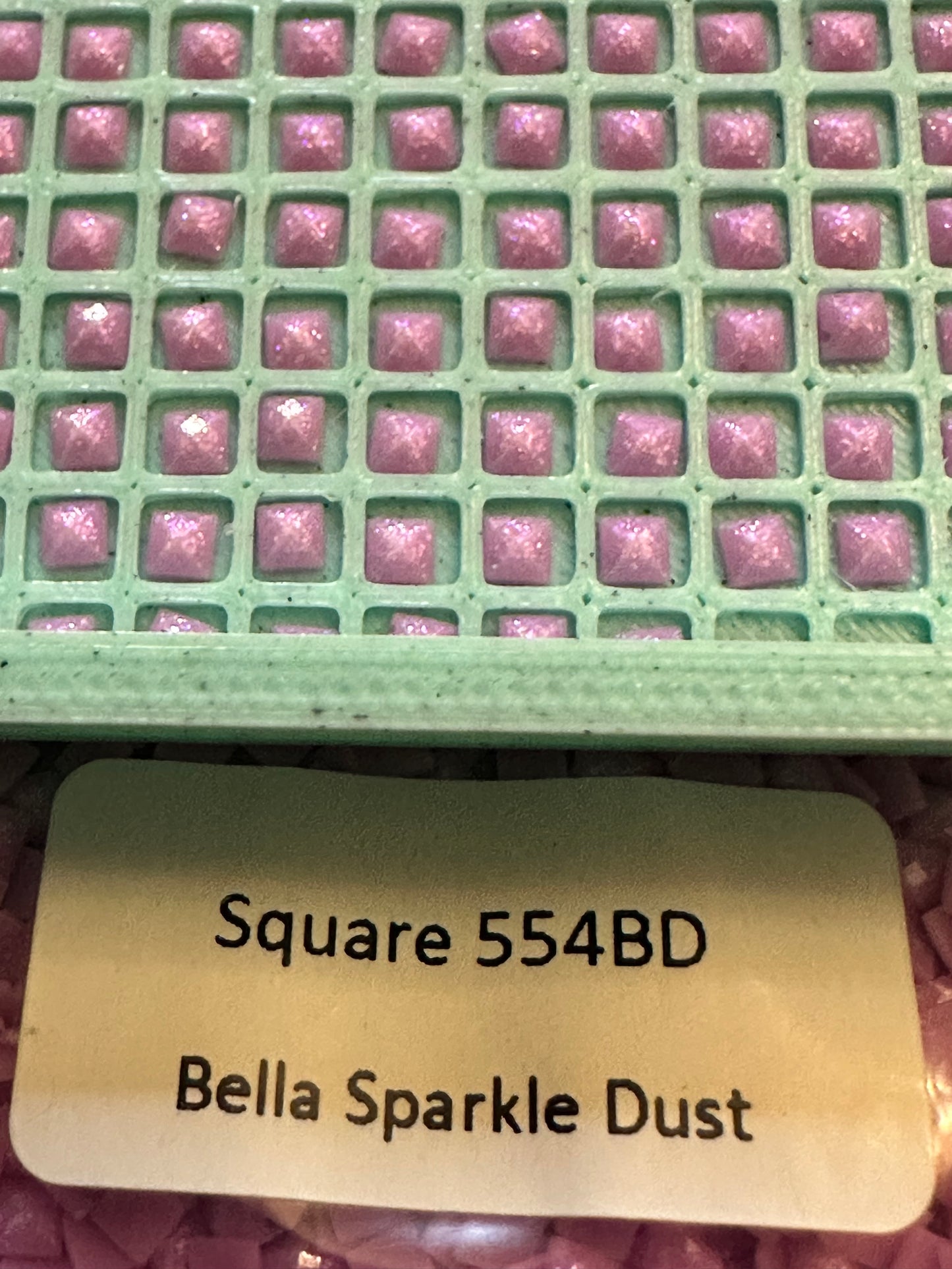 Square Bella Sparkle Dust Diamond Painting Drills in 10 gram bags