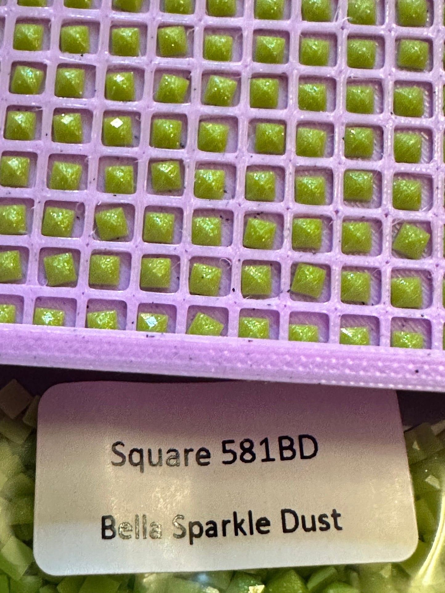 Square Bella Sparkle Dust Diamond Painting Drills in 10 gram bags