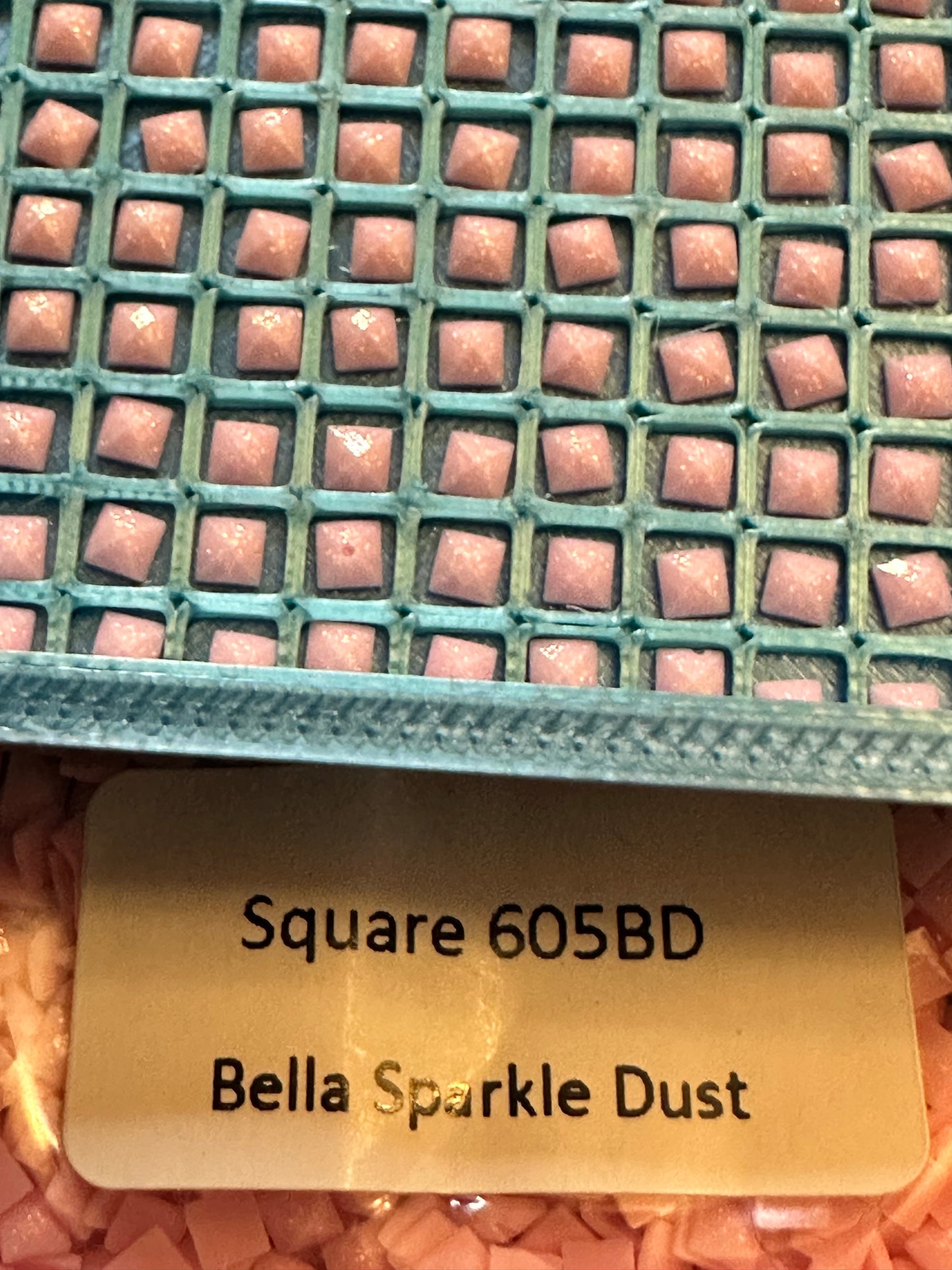 Square Bella Sparkle Dust Diamond Painting Drills in 10 gram bags