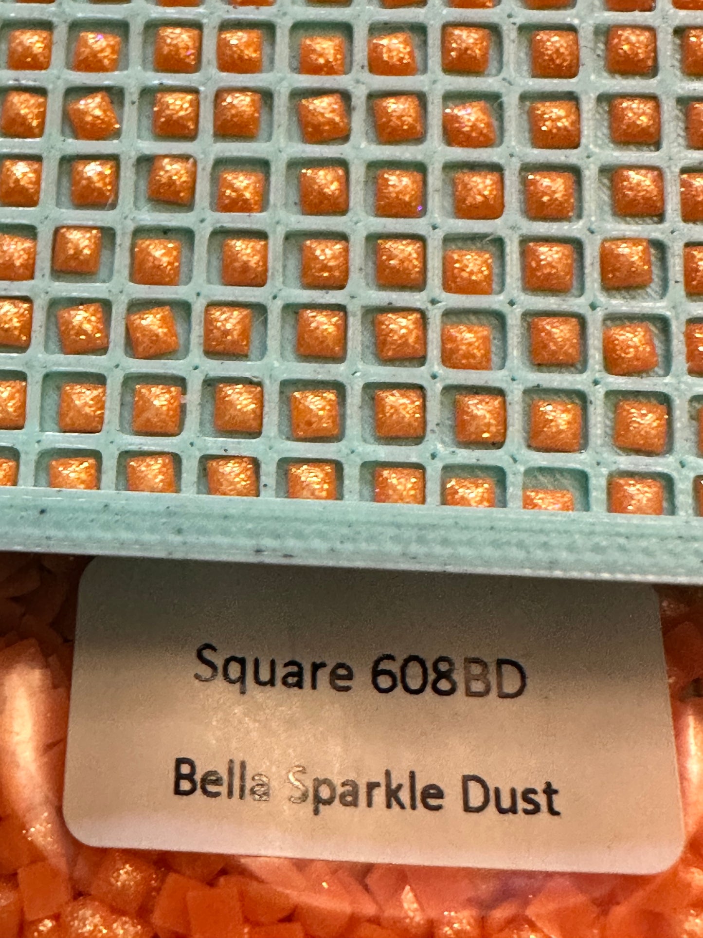 Square Bella Sparkle Dust Diamond Painting Drills in 10 gram bags