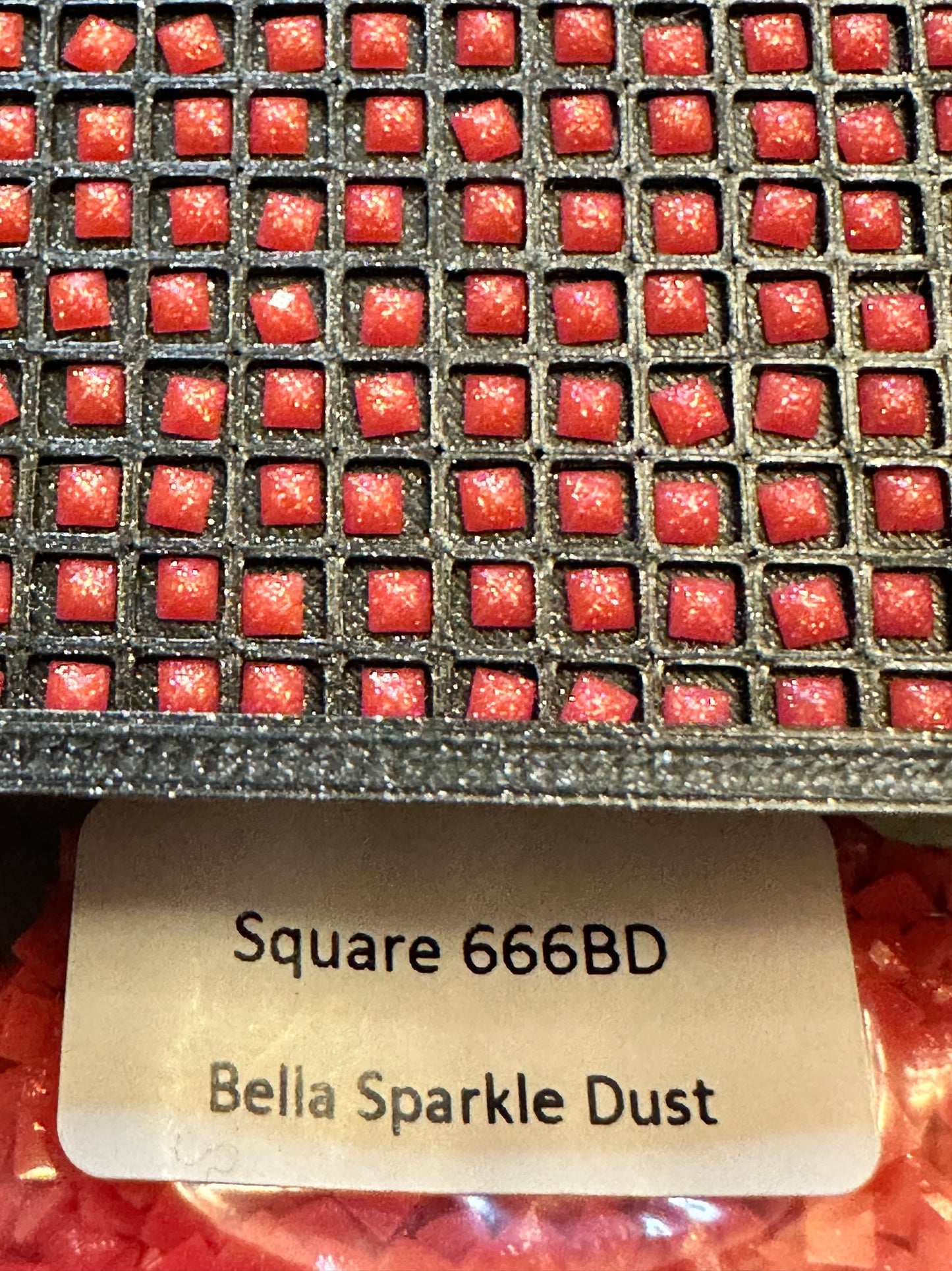 Square Bella Sparkle Dust Diamond Painting Drills in 10 gram bags