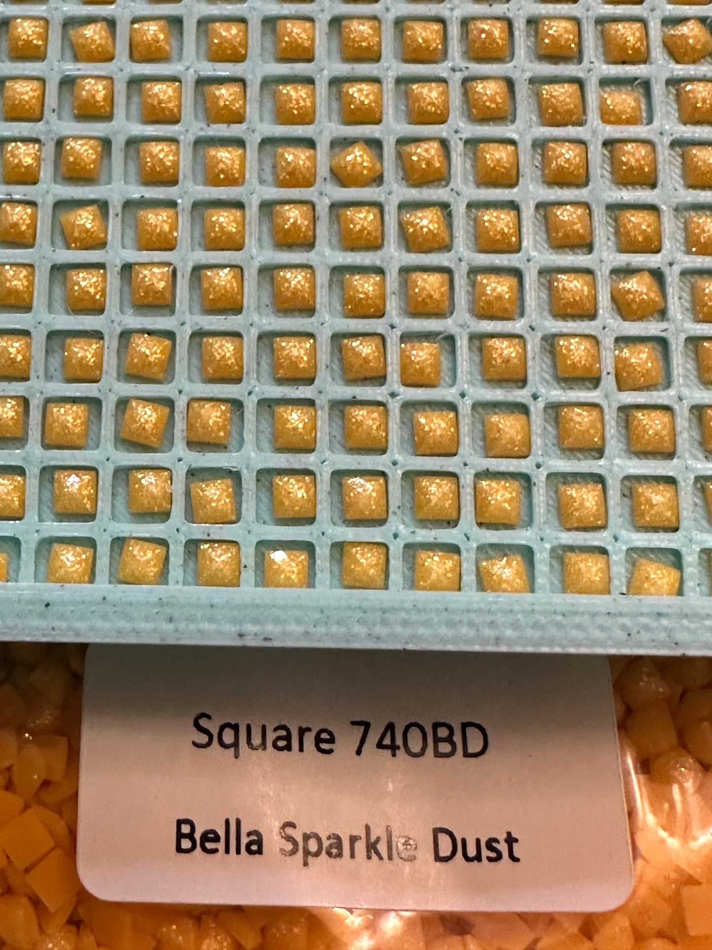 Square Bella Sparkle Dust Diamond Painting Drills in 10 gram bags