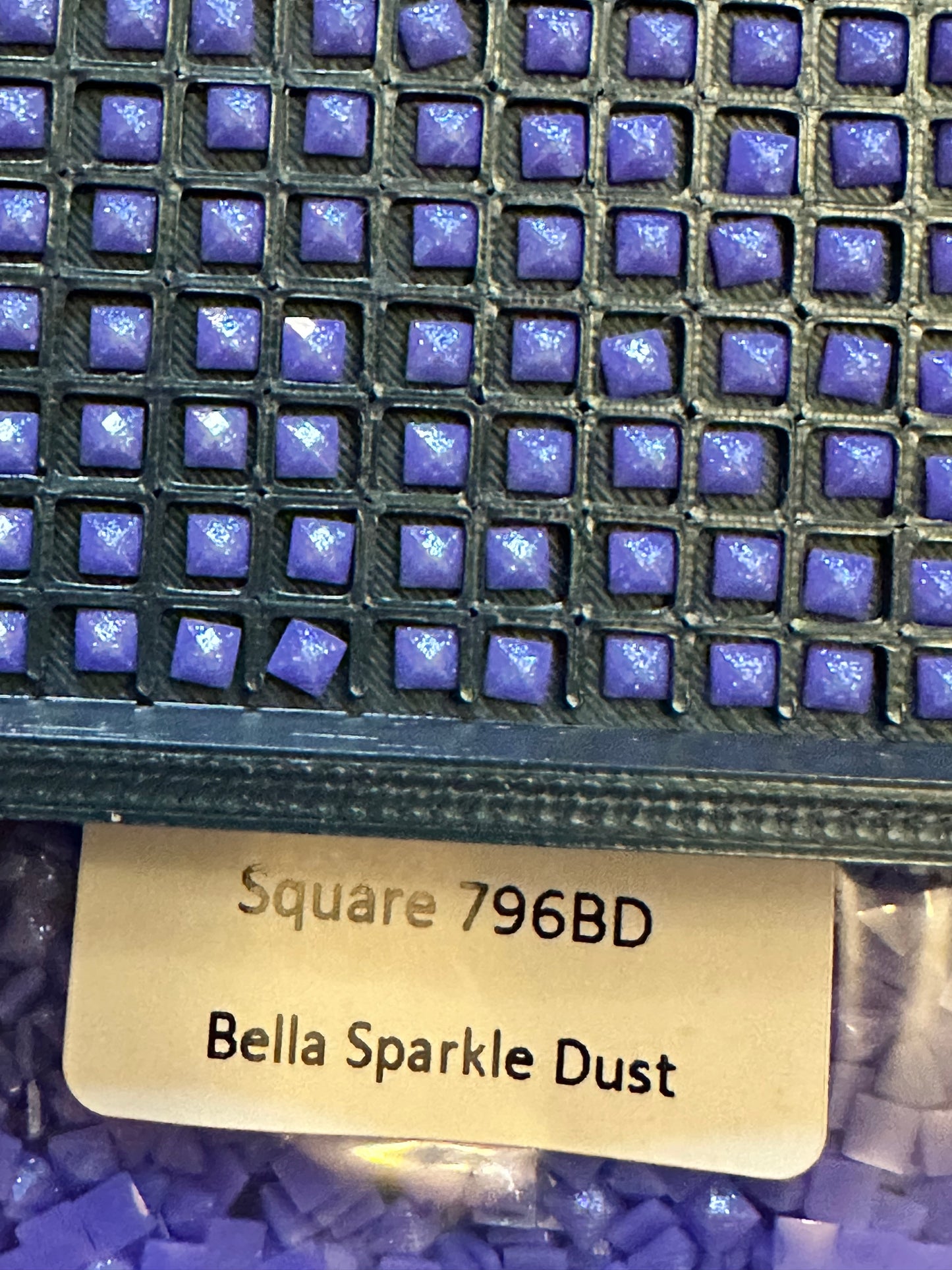 Square Bella Sparkle Dust Diamond Painting Drills in 10 gram bags
