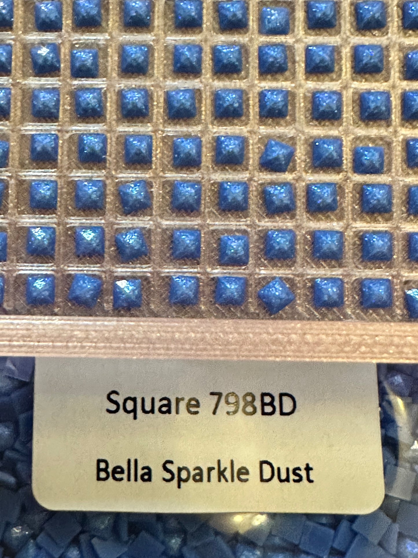 Square Bella Sparkle Dust Diamond Painting Drills in 10 gram bags