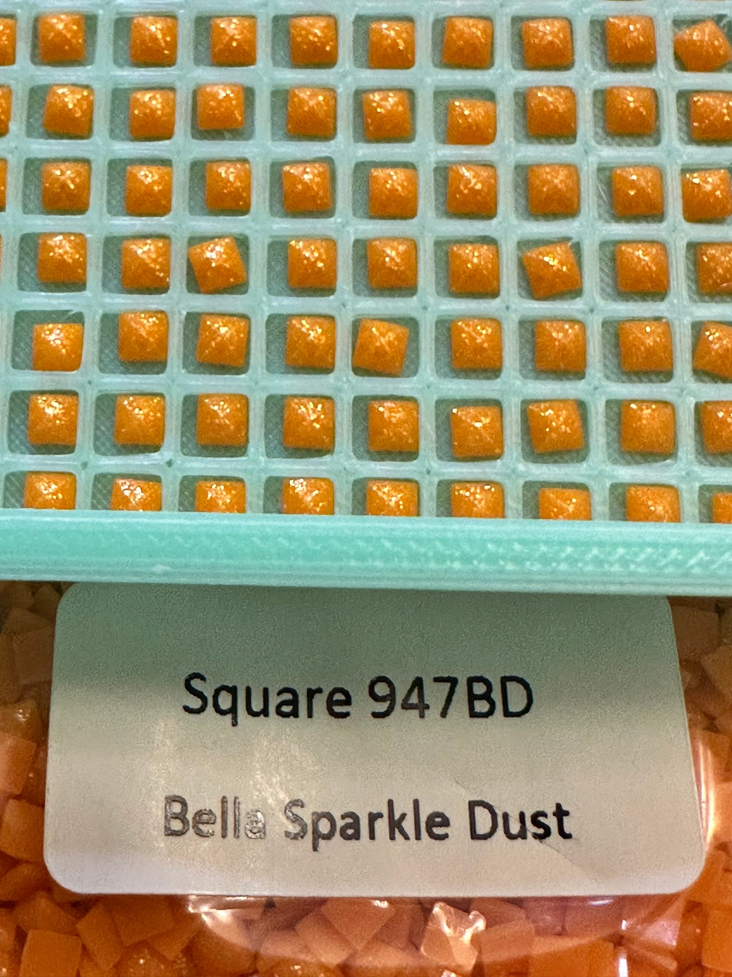 Square Bella Sparkle Dust Diamond Painting Drills in 10 gram bags