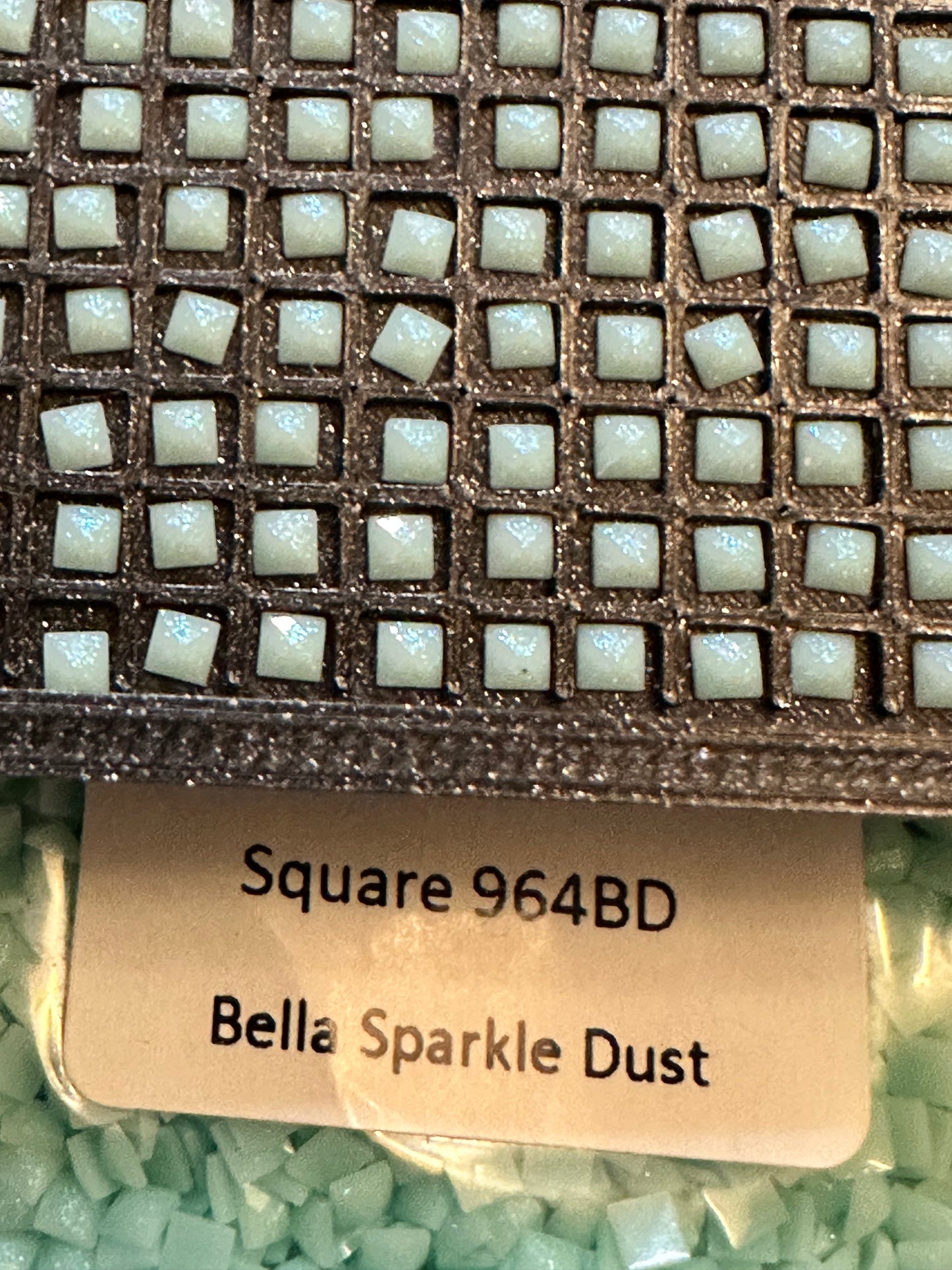 Square Bella Sparkle Dust Diamond Painting Drills in 10 gram bags