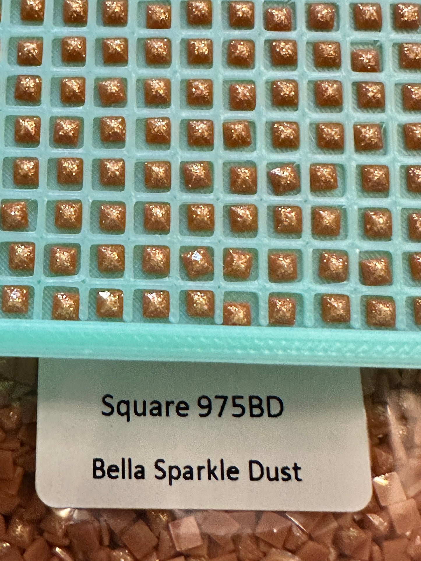 Square Bella Sparkle Dust Diamond Painting Drills in 10 gram bags