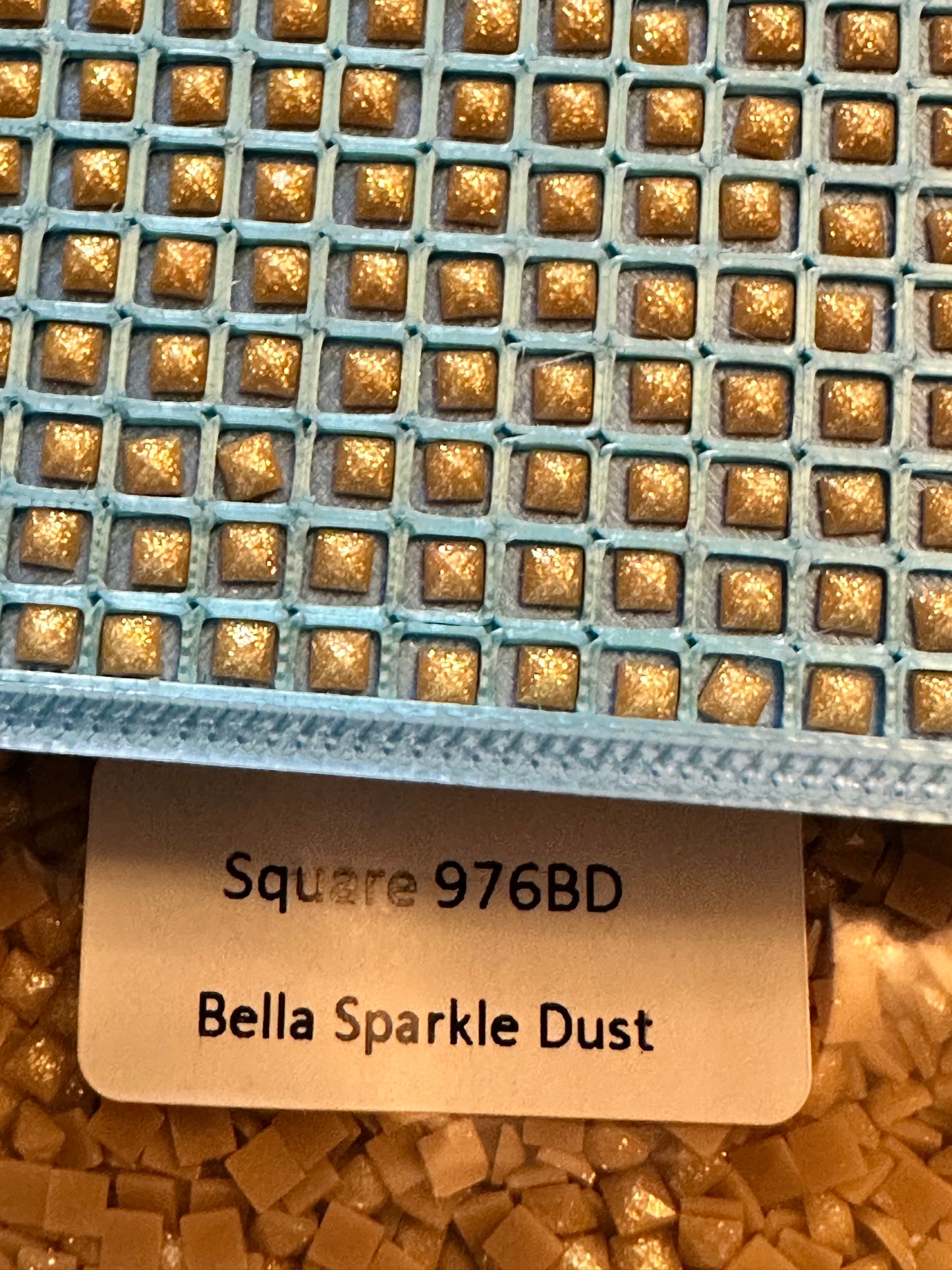 Square Bella Sparkle Dust Diamond Painting Drills in 10 gram bags