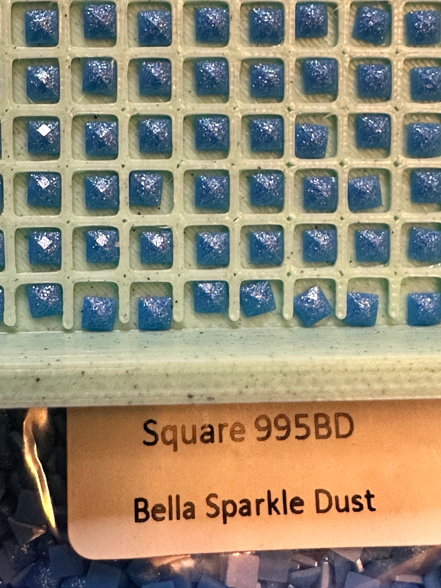Square Bella Sparkle Dust Diamond Painting Drills in 10 gram bags