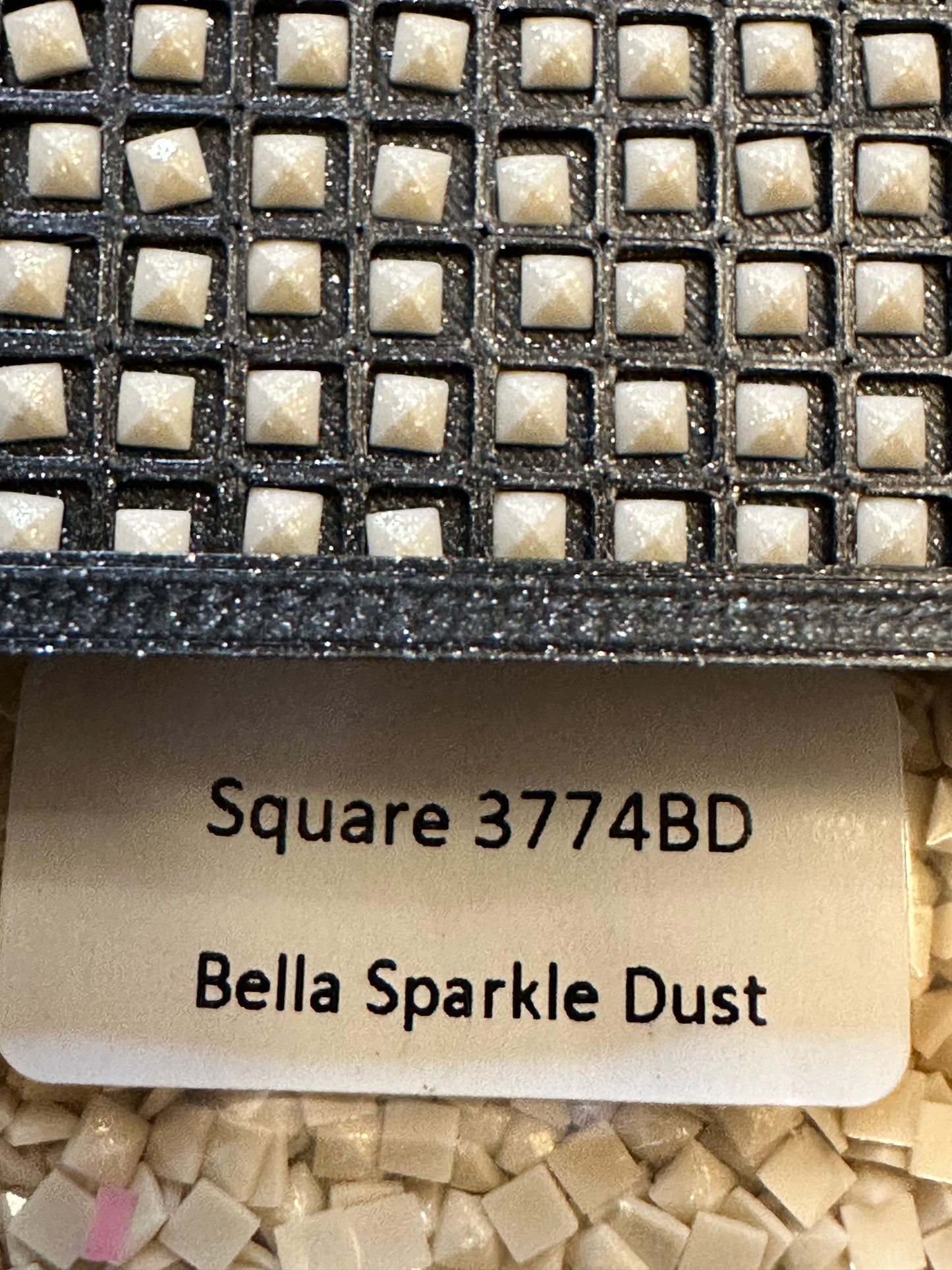 Square Bella Sparkle Dust Diamond Painting Drills in 10 gram bags