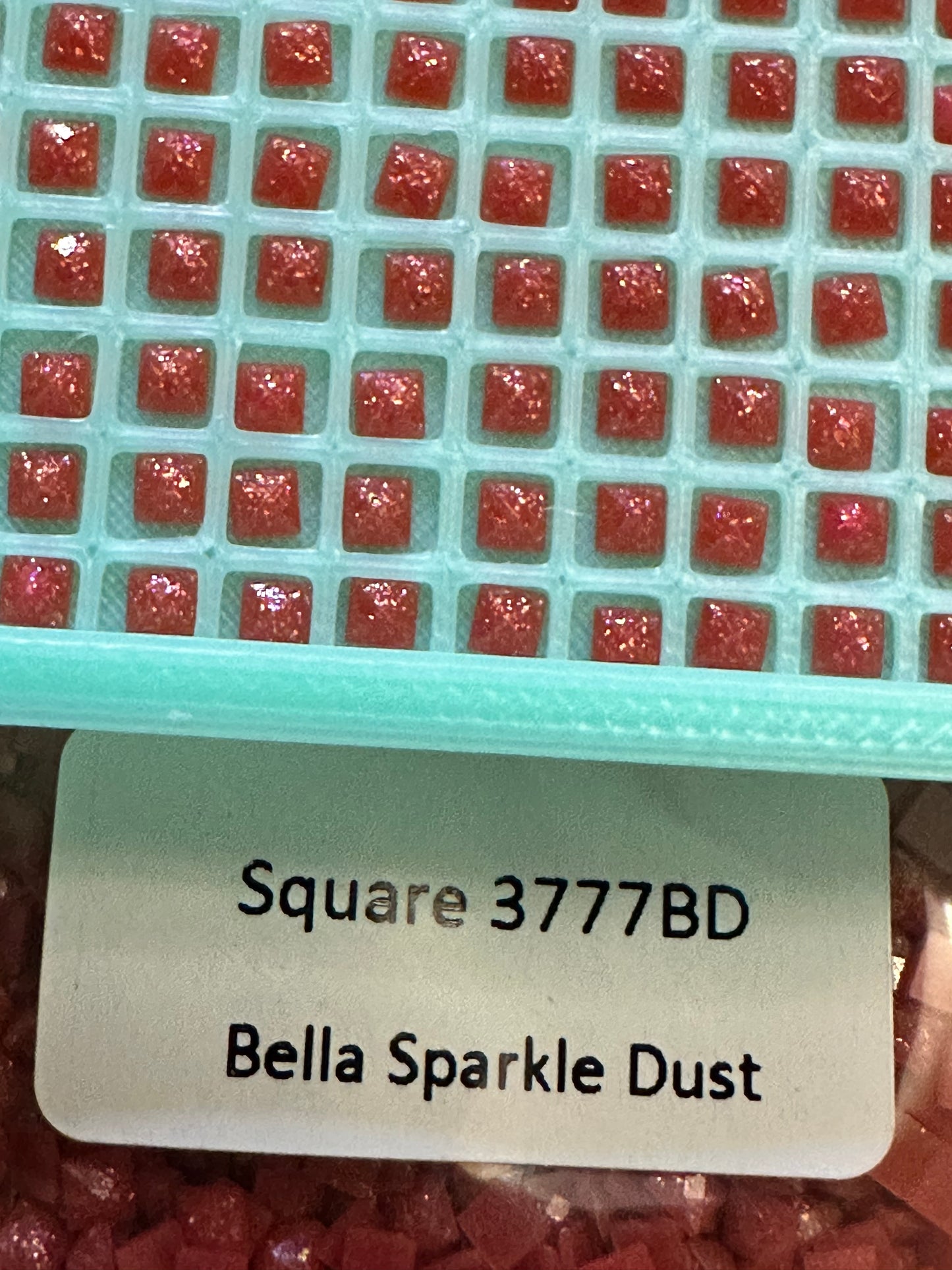 Square Bella Sparkle Dust Diamond Painting Drills in 10 gram bags