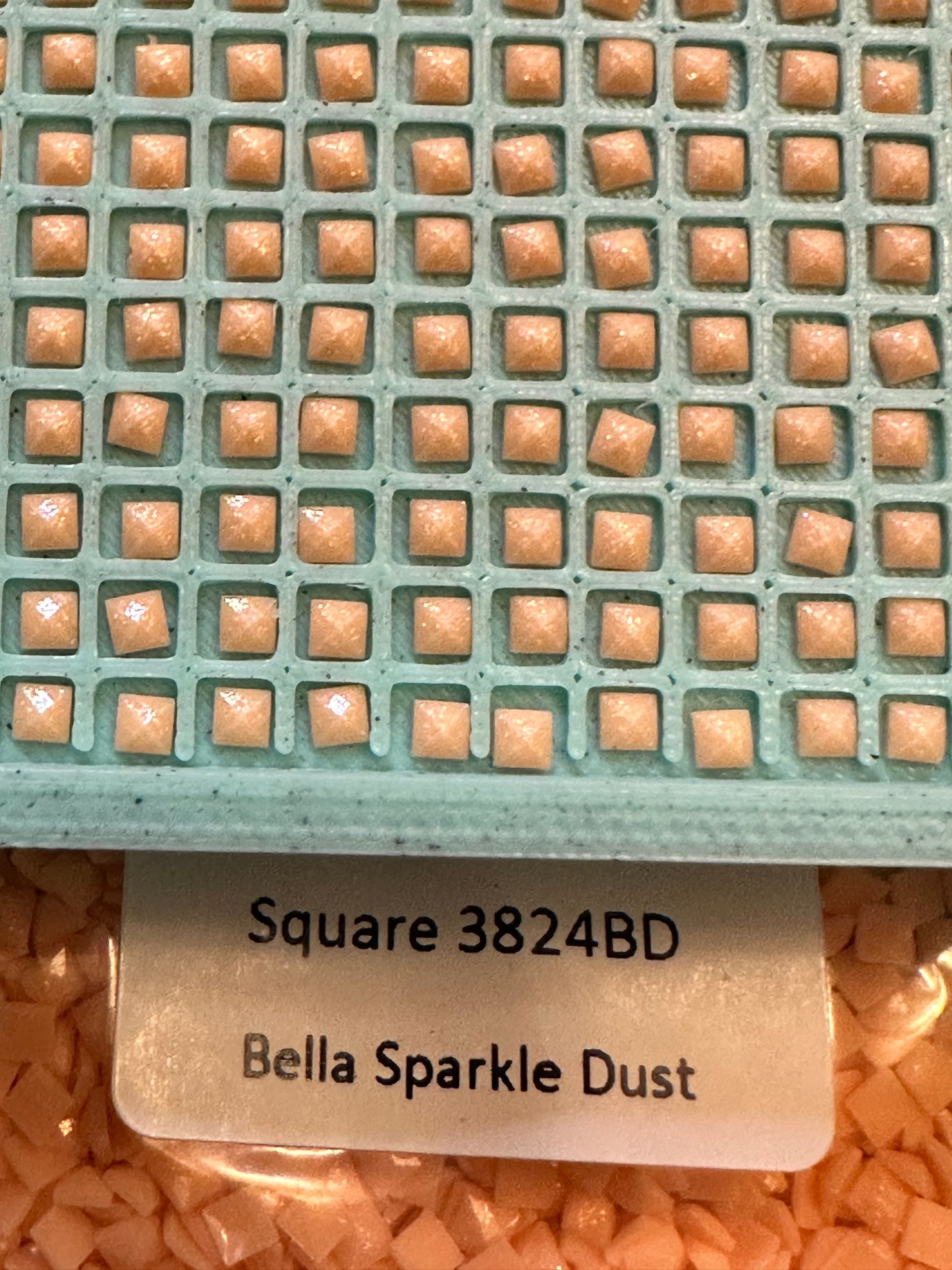 Square Bella Sparkle Dust Diamond Painting Drills in 10 gram bags