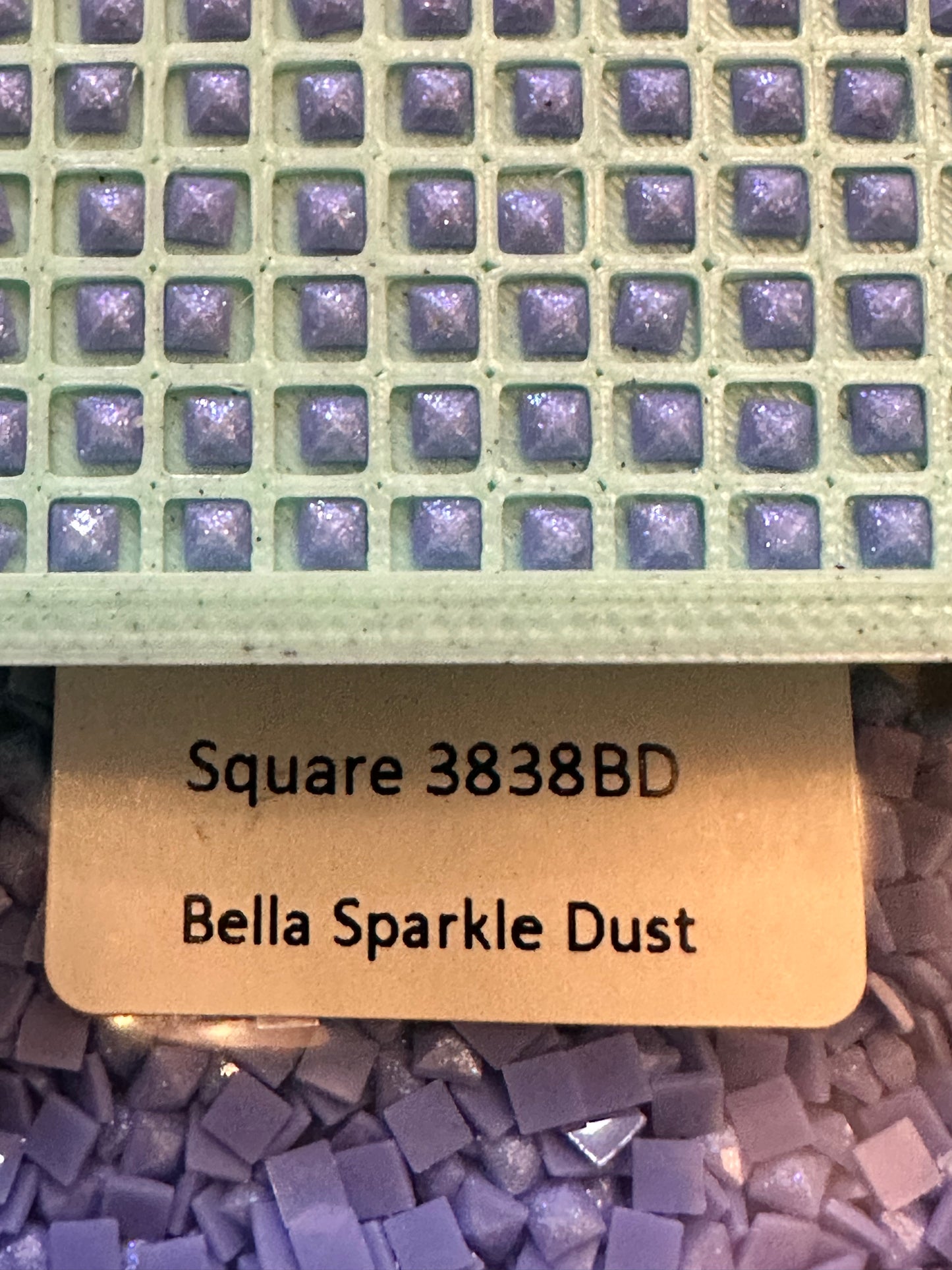 Square Bella Sparkle Dust Diamond Painting Drills in 10 gram bags