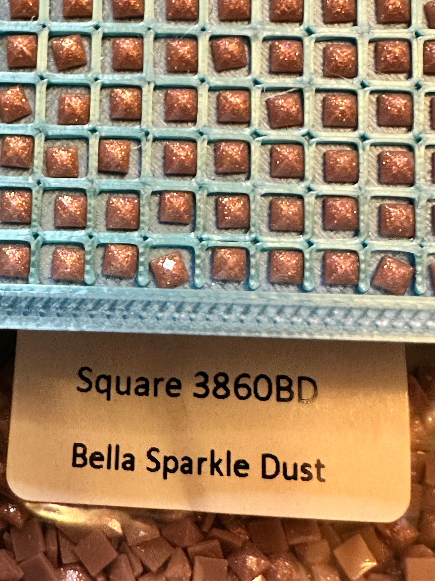 Square Bella Sparkle Dust Diamond Painting Drills in 10 gram bags
